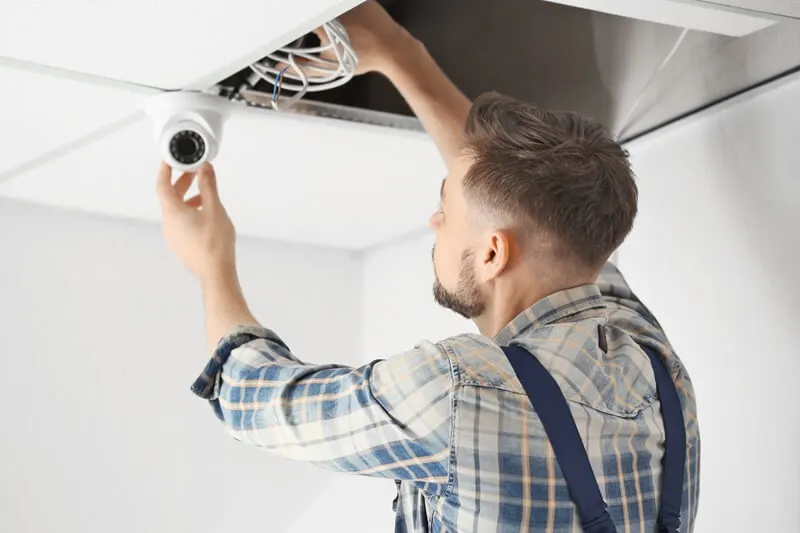 Électriciens pour installer camera sécurité