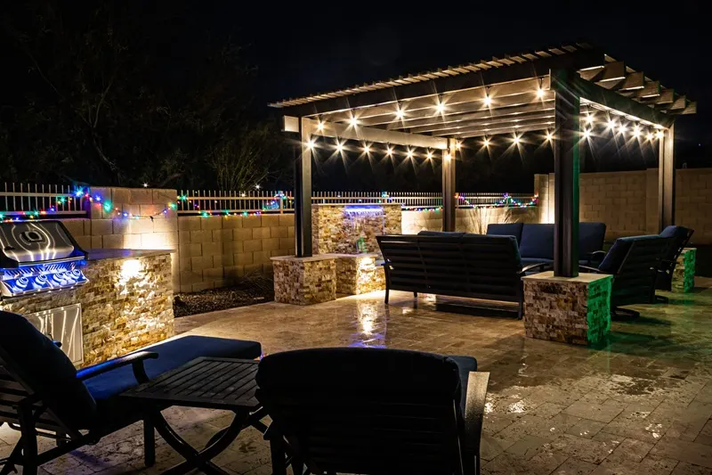 Service d'éclairage de gazebo